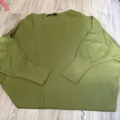 Liesse リエス ドルマンスリーブ ニット グリーン