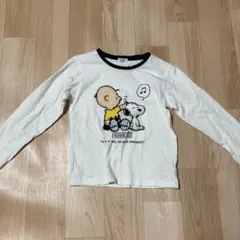 PEANUTS 長袖カットソー ホワイト 120cm