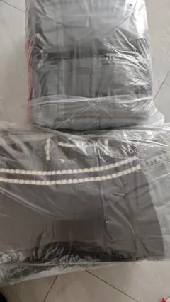 ダブルベッドスカート ブラック ポリエステル