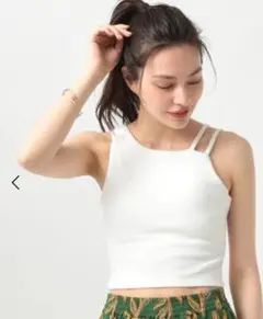 【BAYFLOW（ベイフロー）】カップ付きクロップドタンクのサムネイル