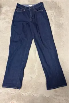 レディース デニムパンツ ストレート インディゴブルーのサムネイル