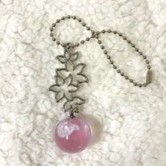 No.20 レジンバッグチャーム　ハンドメイド　綿毛
