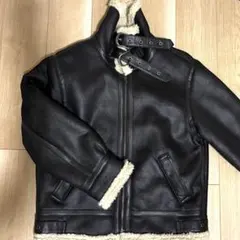 Ungrid フェイクファームートンボアブルゾン