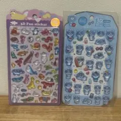 2 枚セット⭐︎ Nekoni 韓国　クマ　アニマル　3Dシール　ボンボン