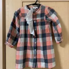 セラフ　95 ワンピース チュニック ネル素材　お揃い