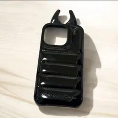 iPhone16Pro ケース　ダウンジャケット　デビル　小悪魔　ブラック