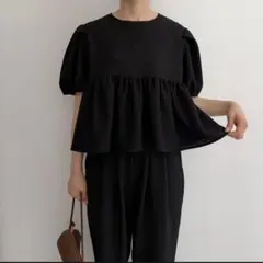 CAPRICIEUX LE'MAGE フリルペプラム半袖ニット 新品 - メルカリ