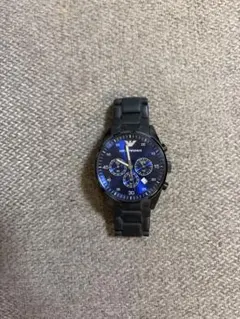 EMPORIO ARMANI クロノグラフ メンズ 腕時計 ブラックのサムネイル
