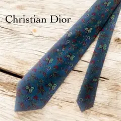 ♠️美品♠️Christian Dior クリスチャンディオール　花柄 ネクタイ