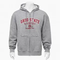 Ohio State Buckeyes グレージップアップパーカー