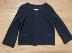 ノーカラー ジャケット ネイビー スーツ 入学式 卒業式