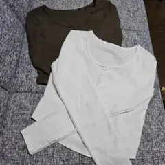 ショート丈tシャツ