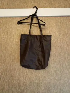 ブラウン 合成皮革 トートバッグ