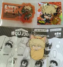 爆豪勝己3点セット☆ステッカー、シール、おくるみチャーム　僕のヒーローアカデミア