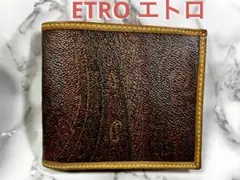 新品✨ETRO エトロ　ペイズリー　三つ折り財布　レトロ　総柄　ブラウン　レザー 楽天市場】エトロ 財布 二つ折り財布 ミニ財布 レディース ペイズリー