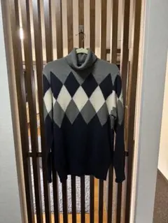 キャロウェイ　メンズ　アーガイル柄　タートルネック　XL