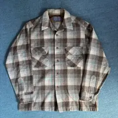 40s 50s Pendleton ペンドルトン ボードシャツ 白系 黄タグ - メルカリ