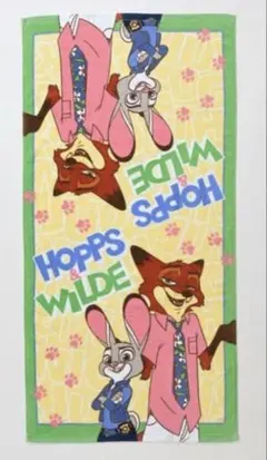 ディズニー　ズートピア2　ニック＆ジュディ　バスタオル　しまむら