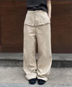 UNE MANSION ワイドシルエットパンツ M