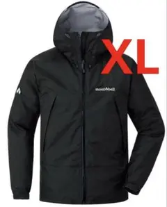 XL モンベル サンダーパスジャケット メンズ ブラック　収納袋付き