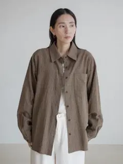 【新品・未使用】nokcha graph check over shirt