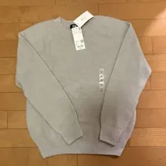 UNIQLO 3Dクルーネックセーター （ライトグレー Sサイズ）