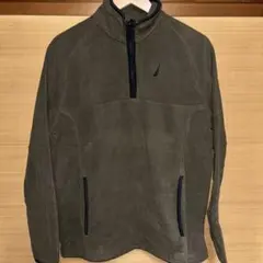 NAUTICA フリース ハーフジップ M オリーブグリーン