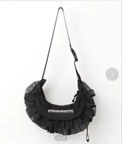 THEATRE PRODUCTS フリルショルダーバッグ ブラック