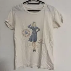 TWA ヴィンテージ風 プリント Tシャツ ホワイトのサムネイル