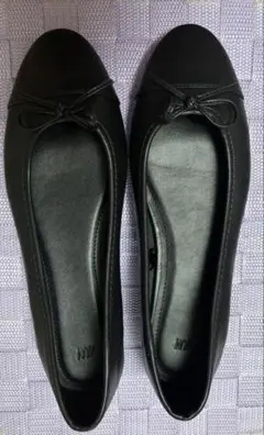 H＆M　バレエシューズ　サイズ38　黒　ブラック