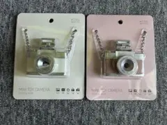 スリコ　ミニトイカメラ　２点セット　ピンク　アイボリー