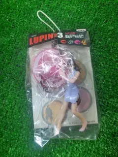 ルパン三世 峰不二子 キーホルダー フィギュア バンプレスト クリアプレート付