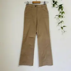 美品！ESPIE ベージュ フレアパンツ S〜M相当カジュアル ストレッチあり