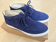 【グローバルワーク】「ミッドモカスニーカー 」Mサイズ　ネイビー