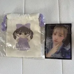 FRUITS ZIPPER 仲川瑠夏 ガチャ　巾着　クリアトレカセット