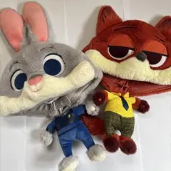 上海ディズニー ズートピア ジュディ ニック ファンキャップ ペア