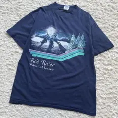 90s USA製 EAGLE Red River スキー スーベニア Tシャツ