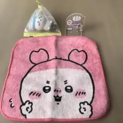 ちいかわ古本屋ミニタオル ハチワレアクスタ　ハチワレミニチュアフィギュア