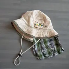 【3can4on】キッズ 帽子 52センチ 紐付き