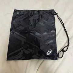 asics シューズケース 巾着袋 ブラック