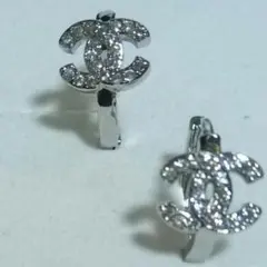 CC ロゴ ピアス クリスタル装飾