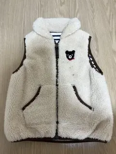 ダブルB MIKIHOUSEリバーシブルベスト 110cm ボア 【汚れあり】