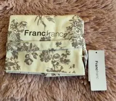 Francfranc 花柄エコバッグ クリーム色