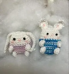 うさぎのあみぐるみ