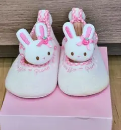 メゾピアノ♡激レア♡立体うさぎ♡ファーストシューズ♡マスコットうさぎ♡