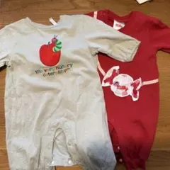 バースデー　ロンパース　70 はらぺこあおむし　ペコちゃん