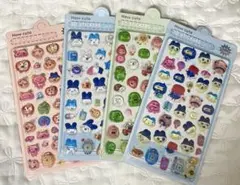 4枚セット　たまごっち　ステッカー　3Dシール　ボンボンドロップシール風