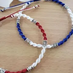 ミサンガアンクレットワックスコード　ペアセット❣️