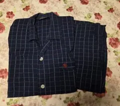 Polo ネイビー チェック柄 パジャマ