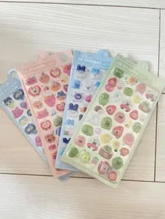 たまごっち 3Dシール ぷっくりステッカー 4種類 4枚 まとめ売り